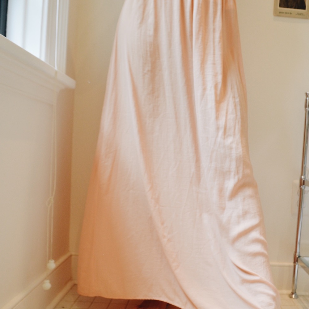Zara pale pink maxi skirt - Picture 2 of 4